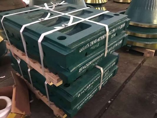 Дробление высокомангановой стали литье фиксированные и подвижные челюстные пластины во всем мире