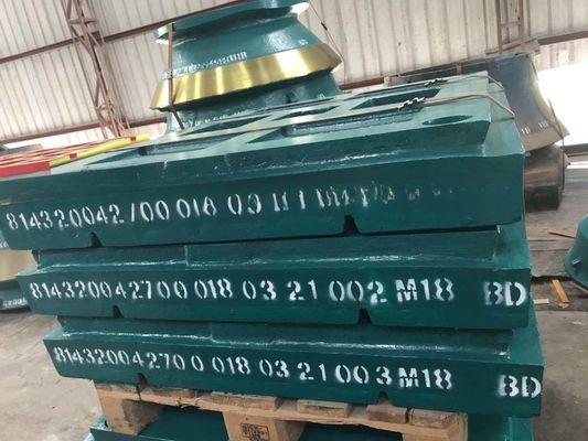 OEM челюстная плита для CJ412 Stone Jaw Crusher Приемлемая по стандарту EN124
