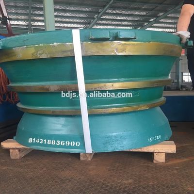 Части запасные для дробилки высокомаганцовой стали GP500 GP11F для облицовки и мантии миски Mn18Cr2