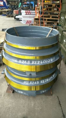 Высокомангановая стальная подкладка для конусового дробилки H6800 прочная и износостойкая