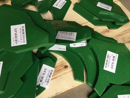 Профессиональная проверка VSI Части ударного дробилки верхняя нижняя пластина износа B7150SE B9100SE