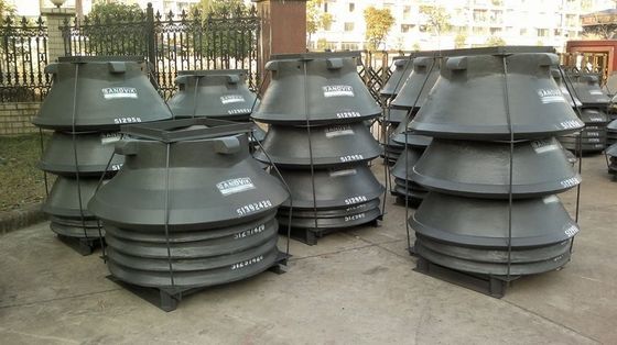 Приемлемый OEM CH430 высокомаганцевый конусный дробильщик части изнашивания мантия и вьющиеся для добычи руды