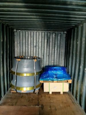 Запчасти дробилки Конусный дробилка Болочная подкладка мантия с кованым и обрабатывающим процессом