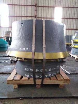 Части из высокомангановой стали чертежи для CS420 Конусный дробильщик Конкавный мантийный бокал