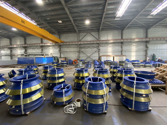 Приемлемый OEM Mantle Stone Cone Crusher Wear Parts Concave Casting для обработки Тип